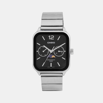 Enticer Men Quartz Black Dial Chronograph Stainless Steel Watch A2181