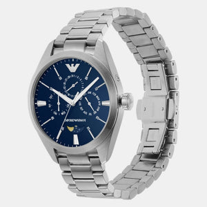 Claudio Men Quartz Blue Dial Analog Stainless Steel Watch AR11553