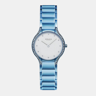 Acacie Women Quartz Silver Dial Analog Stainless Steel Watch V276LERIMA