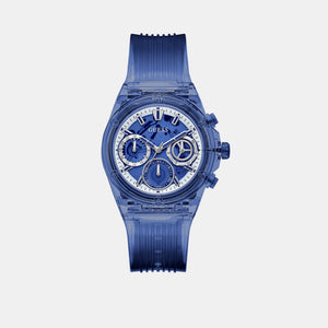 Eco-Friendly Women Quartz Blue Dial Analog Polyester Watch GW0438L3
