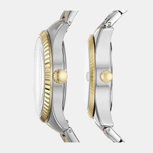 Chapman Couple Quartz Silver Dial Analog Stainless Steel Watch FS5987SET