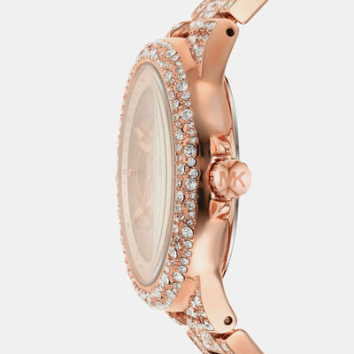 Camille Women Quartz Rose Gold Dial Chronograph Stainless Steel Watch MK6961