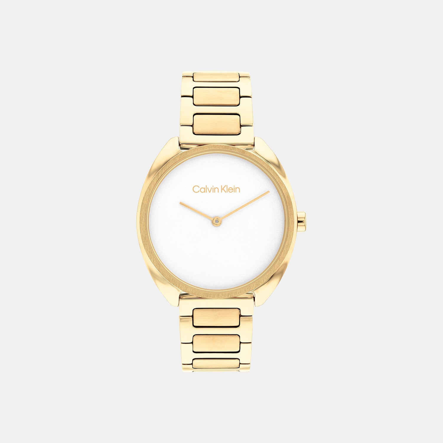 Ck Adorn Women Quartz White Dial Analog Stainless Steel Watch 25200276