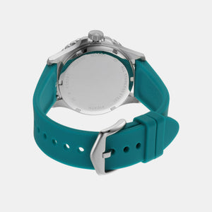 Fb-01 Women Quartz Green Dial Analog Silicone Watch ES5287
