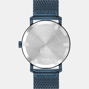 Bold Evolution Men Quartz Blue Dial Analog Stainless Steel Watch 3600793