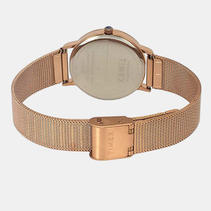 Fashion Women Quartz Mother Of Pearl Dial Analog Stainless Steel Watch TWEL15607