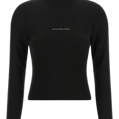 Alexander Wang Ribbed Sweater With Logo