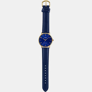 Enticer Men Quartz Blue Dial Analog Leather Watch A1820