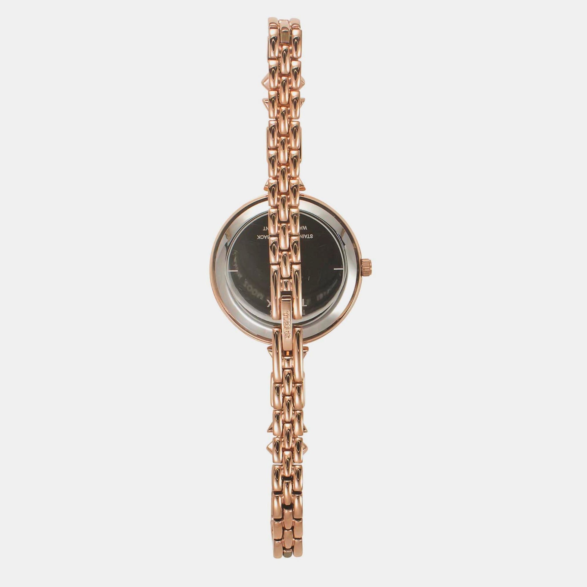 Fria Women Quartz Silver Dial Analog Brass Watch TWEL18302
