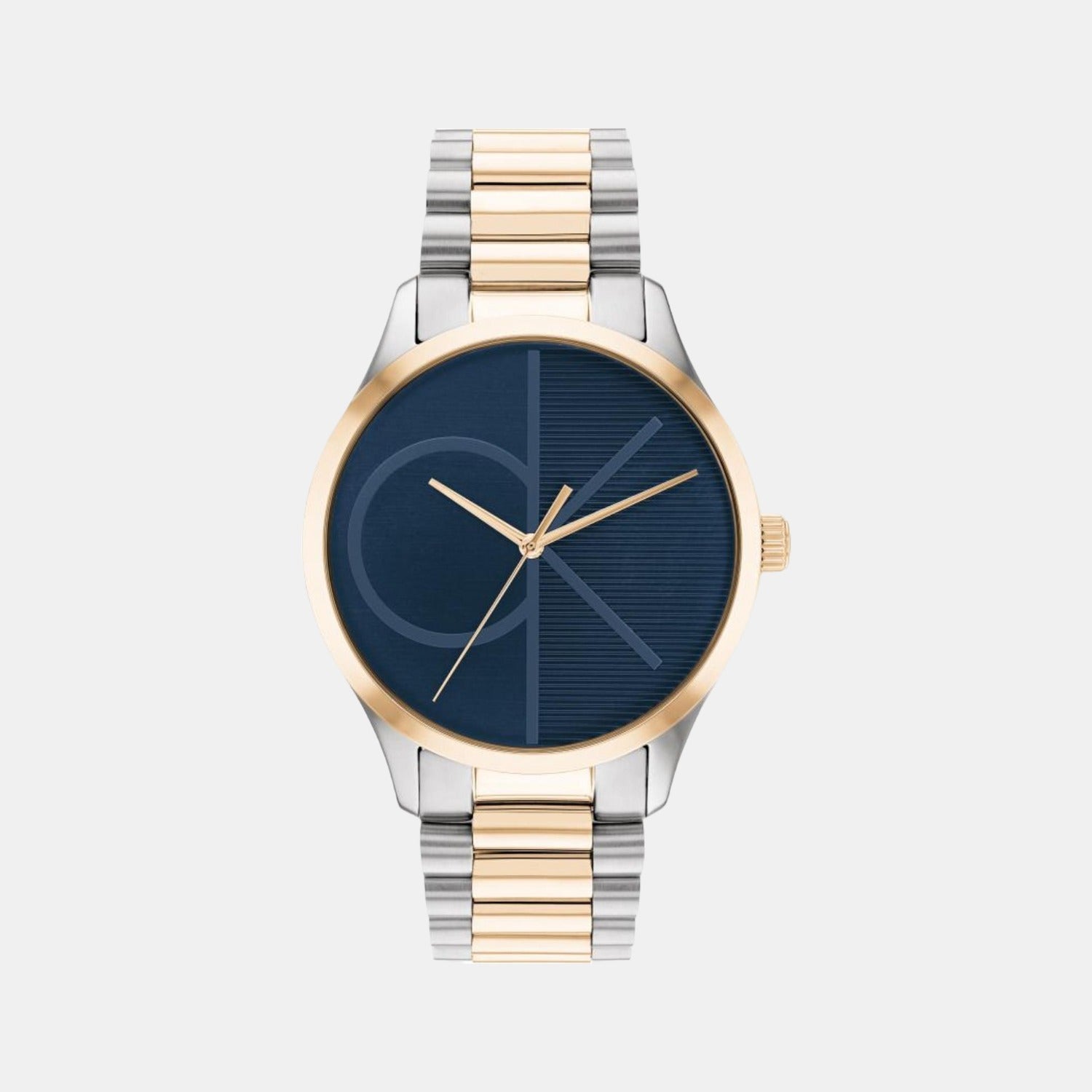 Ck Iconic Unisex Quartz Blue Dial Analog Stainless Steel Watch 25200165