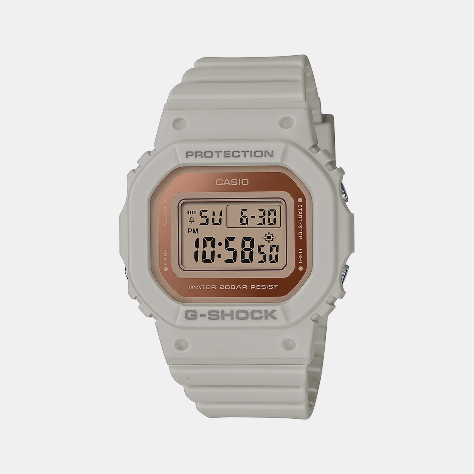 G-Shock Women Quartz Rose Gold Dial Digital Resin Watch G1356