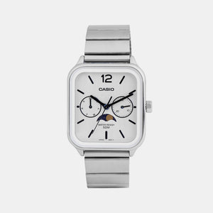 Enticer Men Quartz White Dial Chronograph Stainless Steel Watch A2183