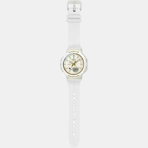 Baby-G Women Quartz White Dial Analog-Digital Resin Watch B212