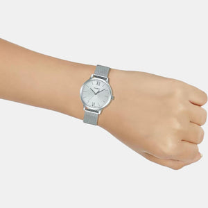 Enticer Women Quartz Silver Dial Analog Stainless Steel Watch A1692