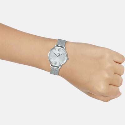 Enticer Women Quartz Silver Dial Analog Stainless Steel Watch A1692