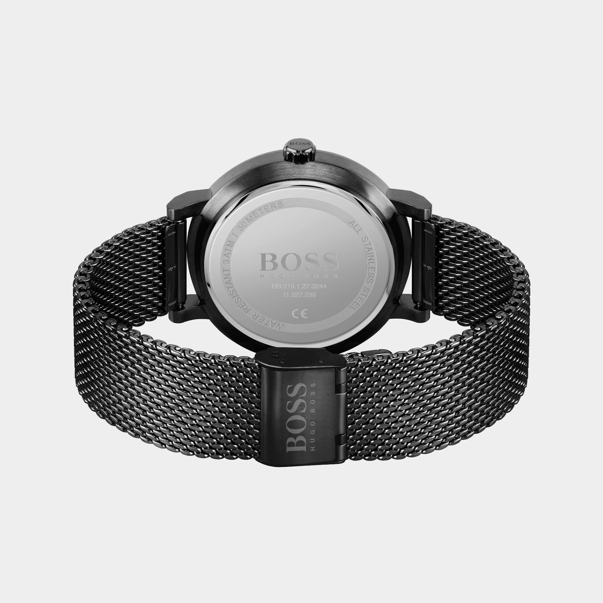 Confidence Men Quartz Black Dial Analog Mesh Watch 1513810