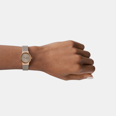 Freja Lille Women Quartz Grey Dial Analog Leather Watch SKW3005