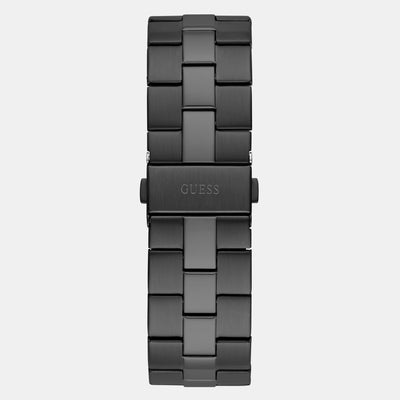 Emperor Men Quartz Black Dial Analog Stainless Steel Watch GW0573G3