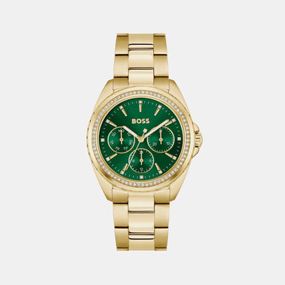 Atea Women Quartz Green Dial Chronograph Stainless Steel Watch 1502714