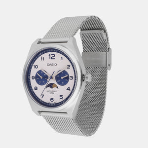 Enticer Men Quartz White Dial Chronograph Stainless Steel Watch A2180