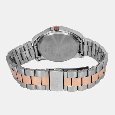 E Class Men Quartz Black Dial Analog Stainless Steel Watch TWTG10410