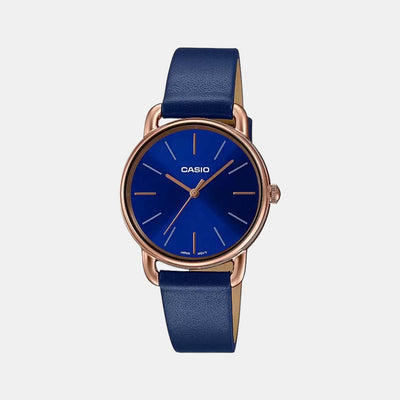 Enticer Women Quartz Blue Dial Analog Leather Watch A1796