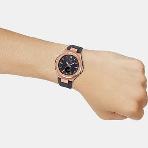 Baby-G Women Quartz Black Dial Analog-Digital Resin Watch B217