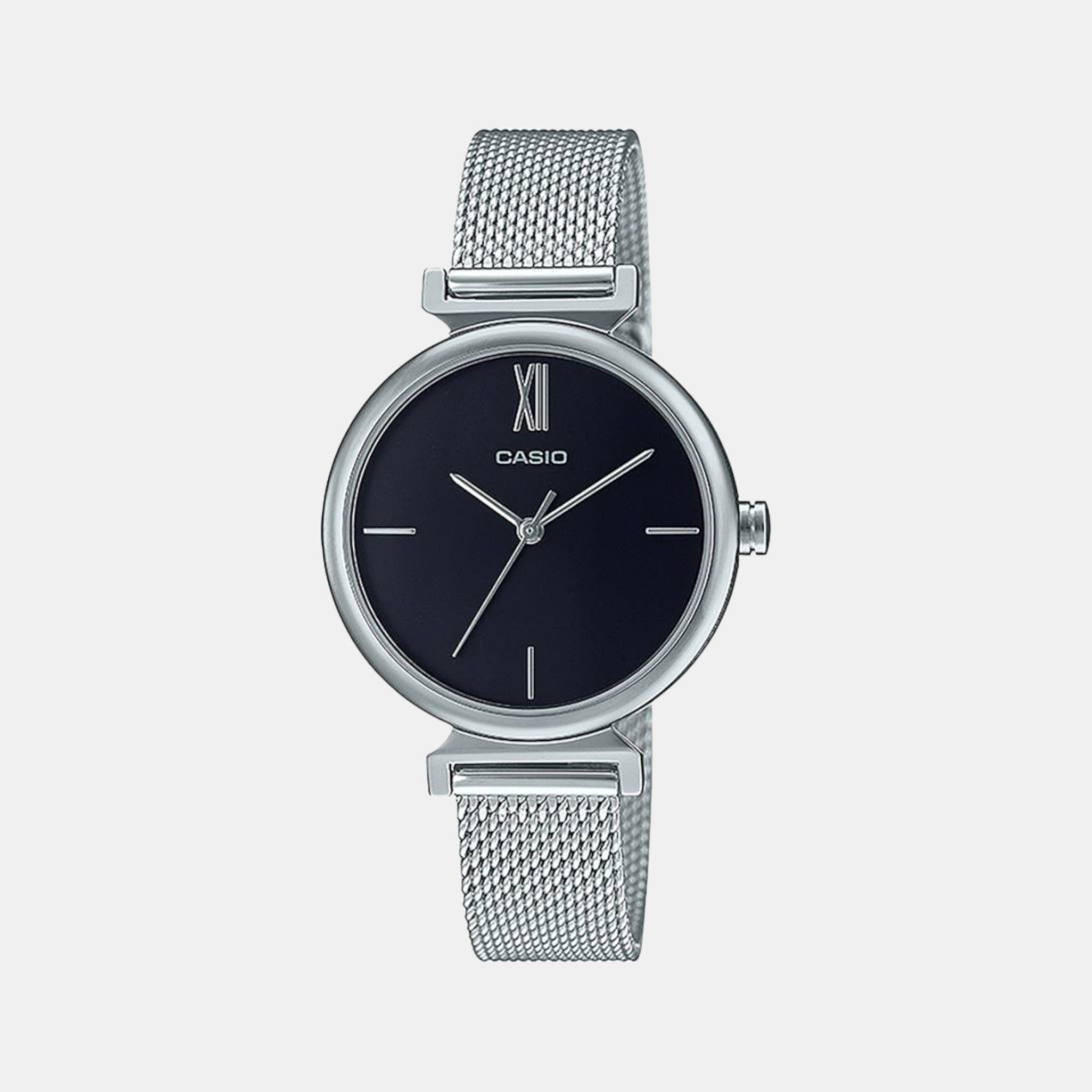 Enticer Women Quartz Black Dial Analog Stainless Steel Watch A2124