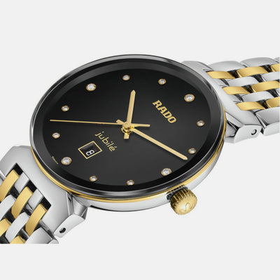 Florence Women Quartz Black Dial Analog Stainless Steel Watch R48913743