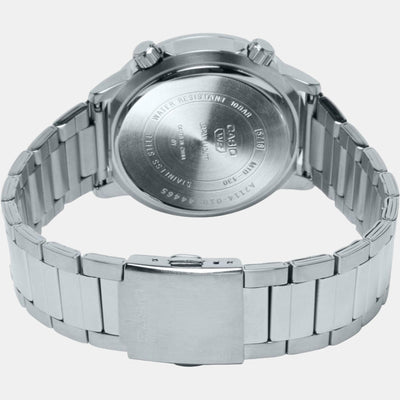 Enticer Men Quartz Black Dial Analog Stainless Steel Watch A2114