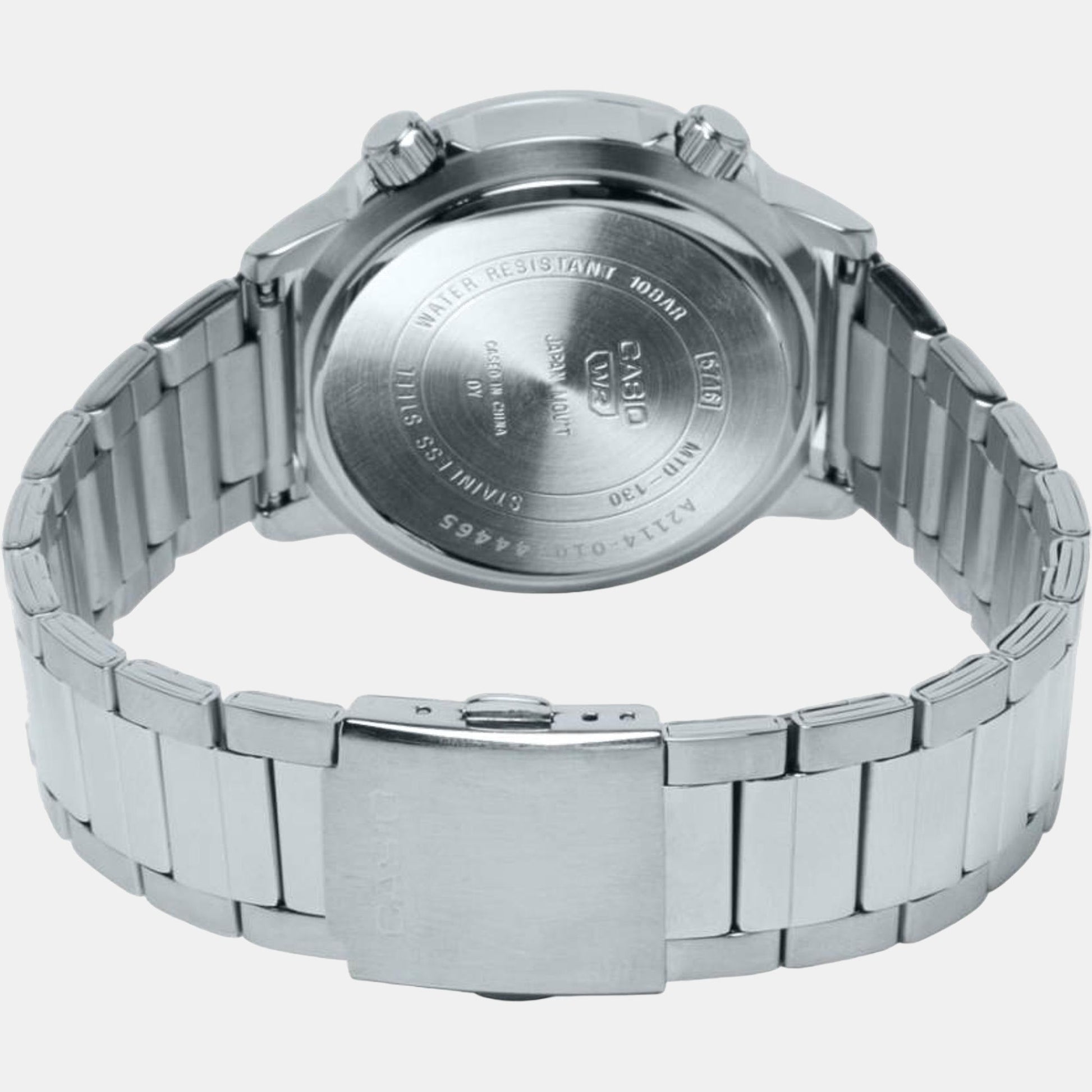 Enticer Men Quartz Black Dial Analog Stainless Steel Watch A2114