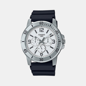Enticer Men Quartz White Dial Chronograph Resin Watch A2146