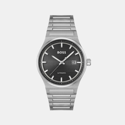 Candor Men Quartz Black Dial Analog Stainless Steel Watch 1514117