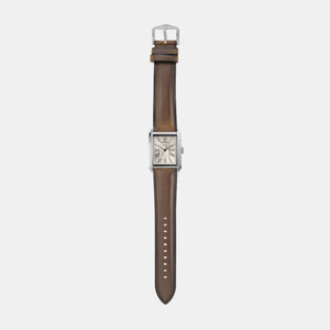 Carraway Men Quartz Cream Dial Analog Leather Watch FS6012