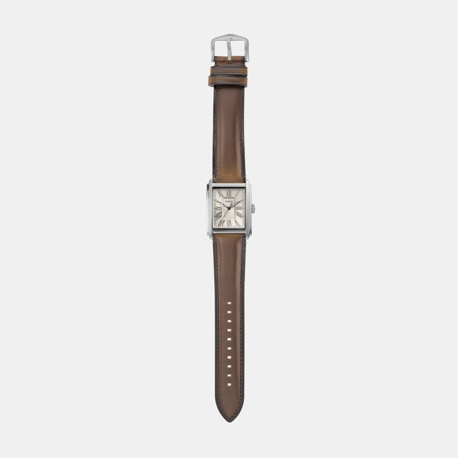 Carraway Men Quartz Cream Dial Analog Leather Watch FS6012
