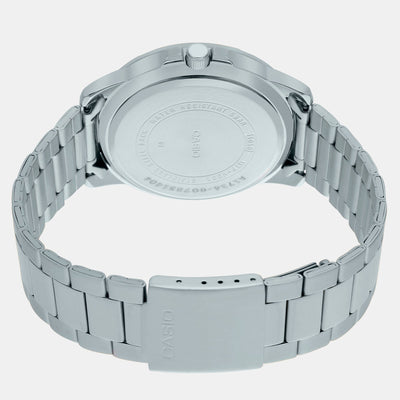 Enticer Men Quartz Black Dial Analog Stainless Steel Watch A1734