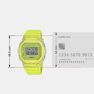 G-Shock Men Quartz Yellow Dial Digital Resin Watch G1360