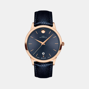 1881 Automatic Men Automatic Blue Dial Analog Leather Watch 607460