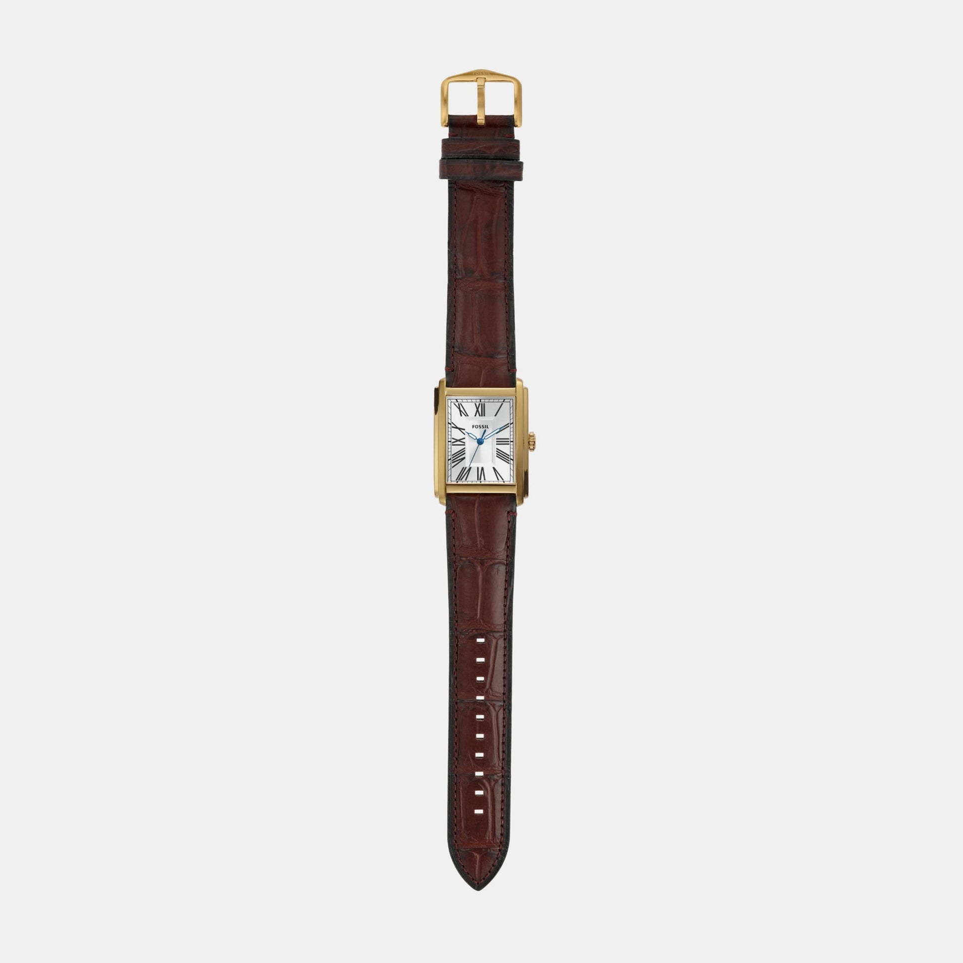 Carraway Men Quartz Silver Dial Analog Leather Watch FS6011