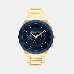 Ck Fearless Men Quartz Blue Dial Chronograph Stainless Steel Watch 25200302