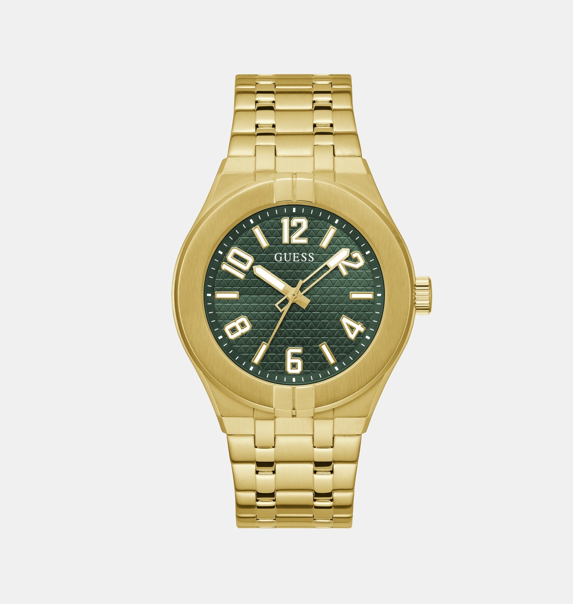 Escape Men Quartz Green Dial Analog Stainless Steel Watch GW0661G2