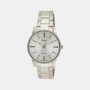 Enticer Men Quartz Silver Dial Analog Stainless Steel Watch A494