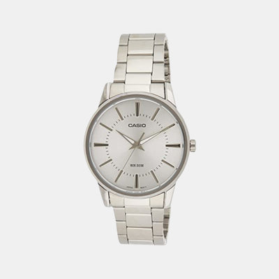 Enticer Men Quartz Silver Dial Analog Stainless Steel Watch A494