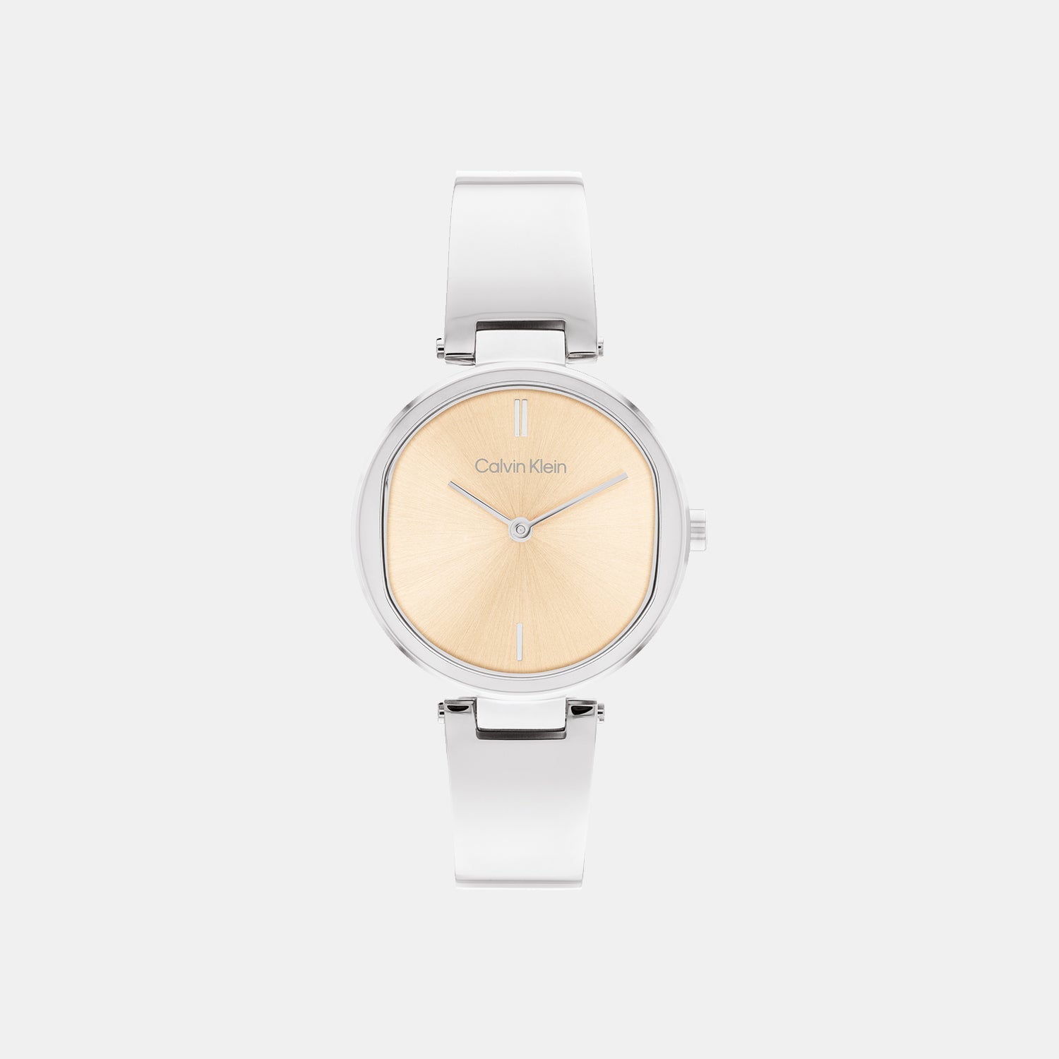 Ck Elevated Women Quartz Gold Dial Analog Stainless Steel Watch 25200311