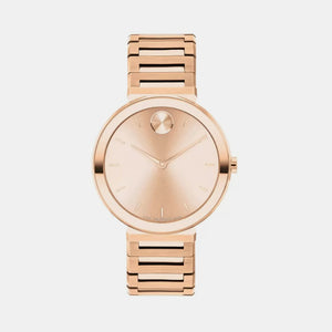 Bold Women Quartz Rose Gold Dial Analog Stainless Steel Watch 3601147
