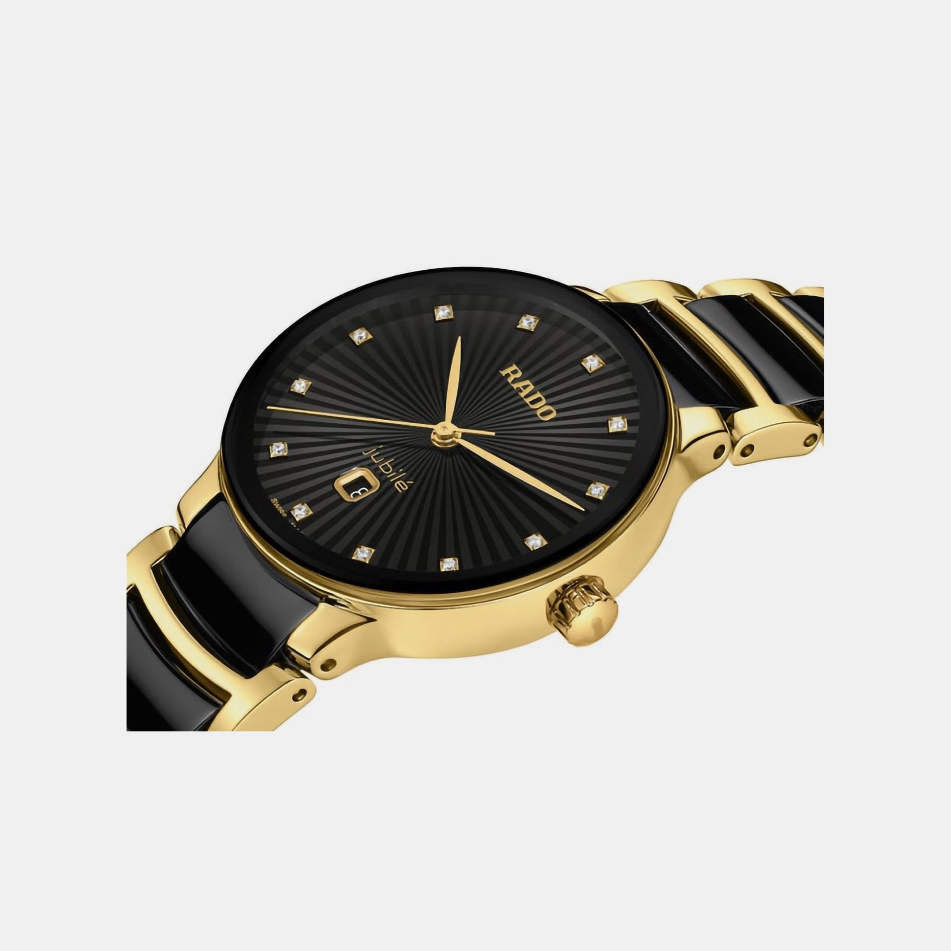 Centrix Women Quartz Black Dial Analog Ceramic Watch R30025742