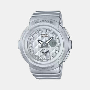 Baby-G Women Quartz Silver Dial Analog-Digital Resin Watch BX077