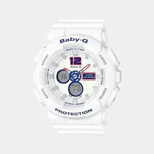 Baby-G Women Quartz White Dial Analog-Digital Resin Watch BX054