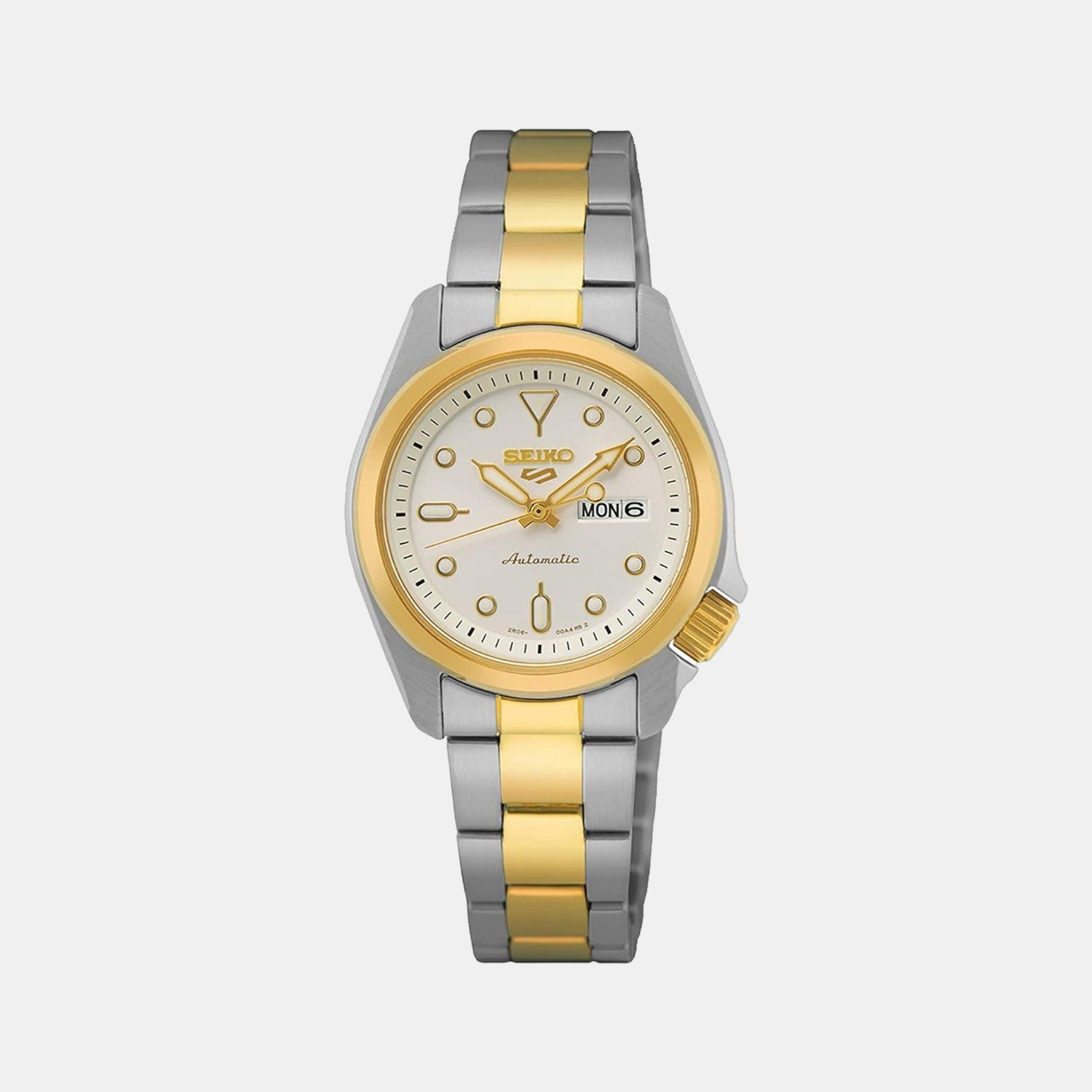 5 Sports Women Automatic Silver Dial Analog Stainless Steel Watch SRE004K1