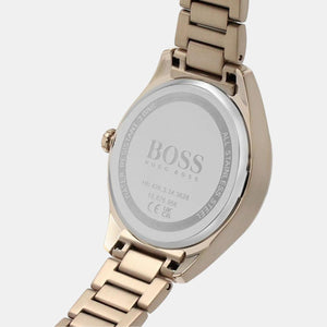 Grand Course Women Quartz Grey Dial Analog Stainless Steel Watch 1502603